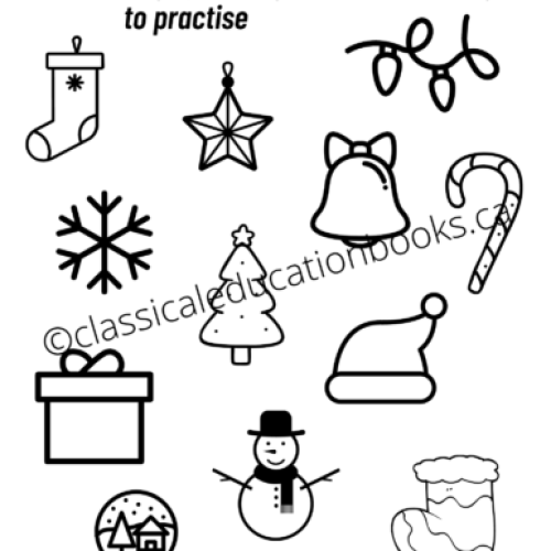 Christmas Doodle Page – Free Digital Download