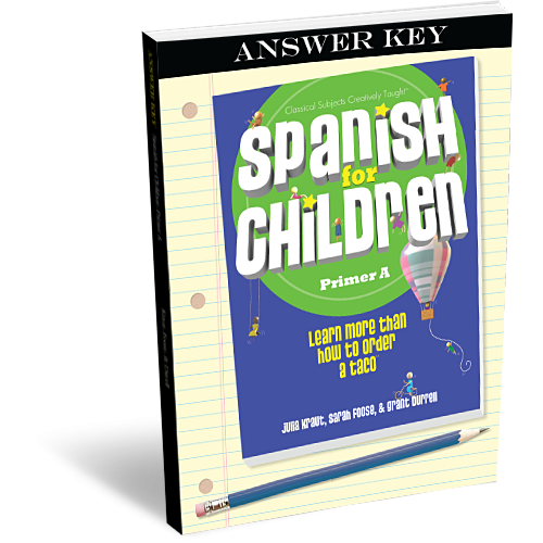 Spanish for Children: Primer A – Answer Key