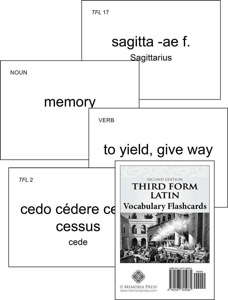 Third Form Latin - Flashcards