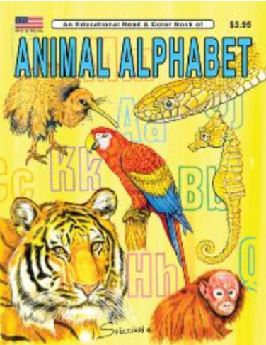 Animal Alphabet Coloring Book