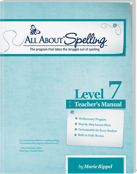 All About Spelling Level 7 - Teacher's Manual