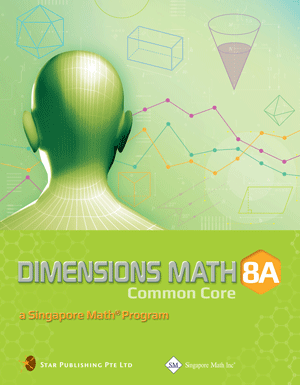 Singapore Dimensions Math: Level 8A - Textbook