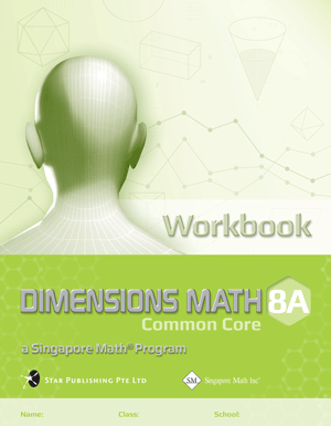 Singapore Dimensions Math: Level 8A - Workbook