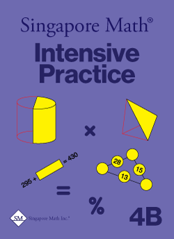 Singapore Math: Level 4B - Intensive Practice (U.S. Edition)