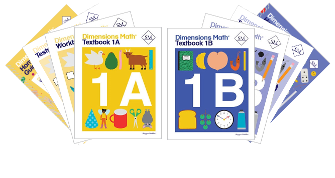 Singapore Dimensions Math: Level 1 A&B - Set (with Home Instructor's Guides)