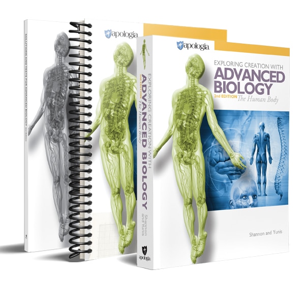 Exploring Creation with Advanced Biology: The Human Body, 2nd Edition - Textbook, Solutions and Tests Manual, and Student Notebook