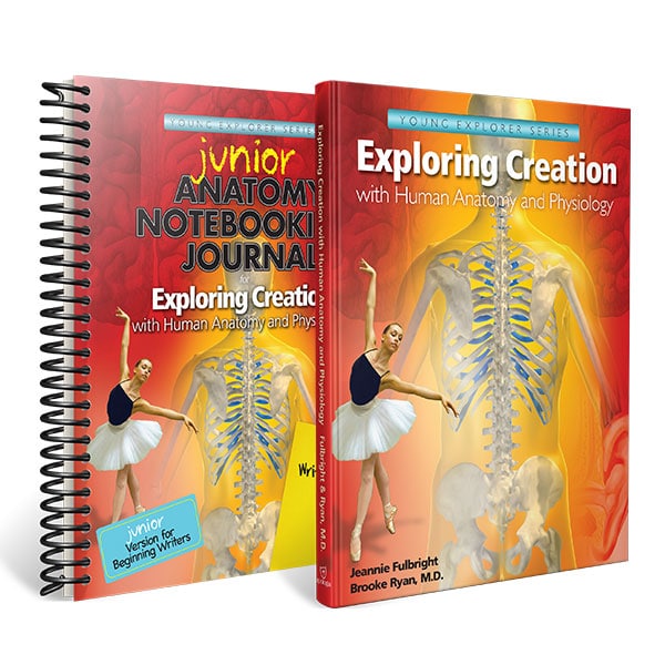 Exploring Creation with Human Anatomy and Physiology - Textbook and Junior Notebooking Journal