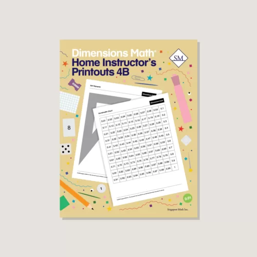 Singapore Dimensions Math: Level 4B - Home Instructor's Printouts