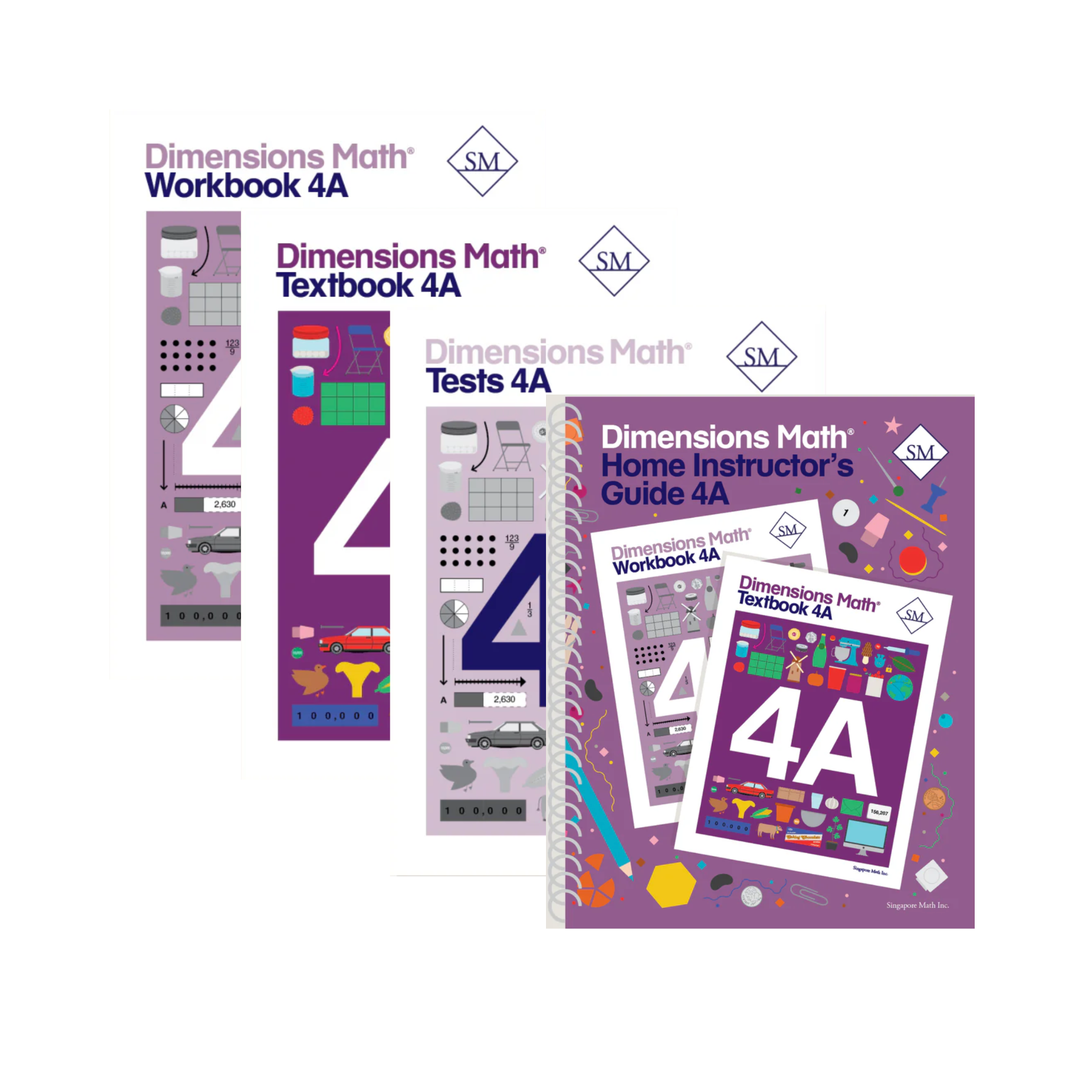 Singapore Dimensions Math: Level 4A - Set (With Home Instructor's Guide)